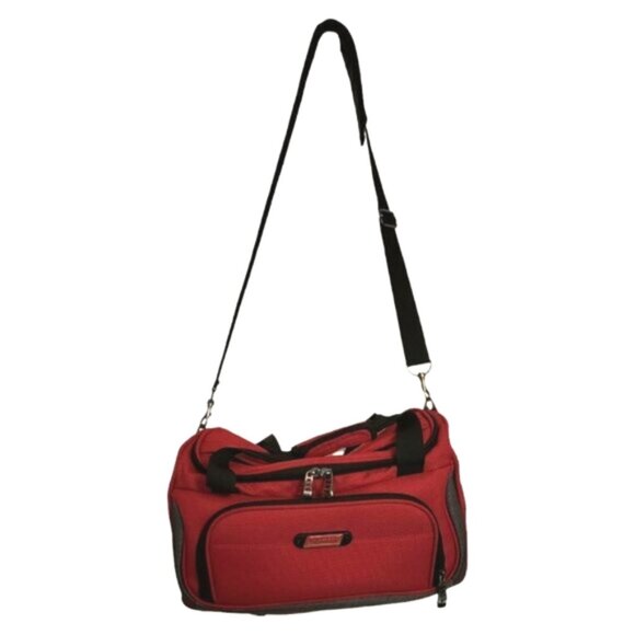 Coleman Duffle Gym Travel Red Shoulder Bag - Picture 2 of 11